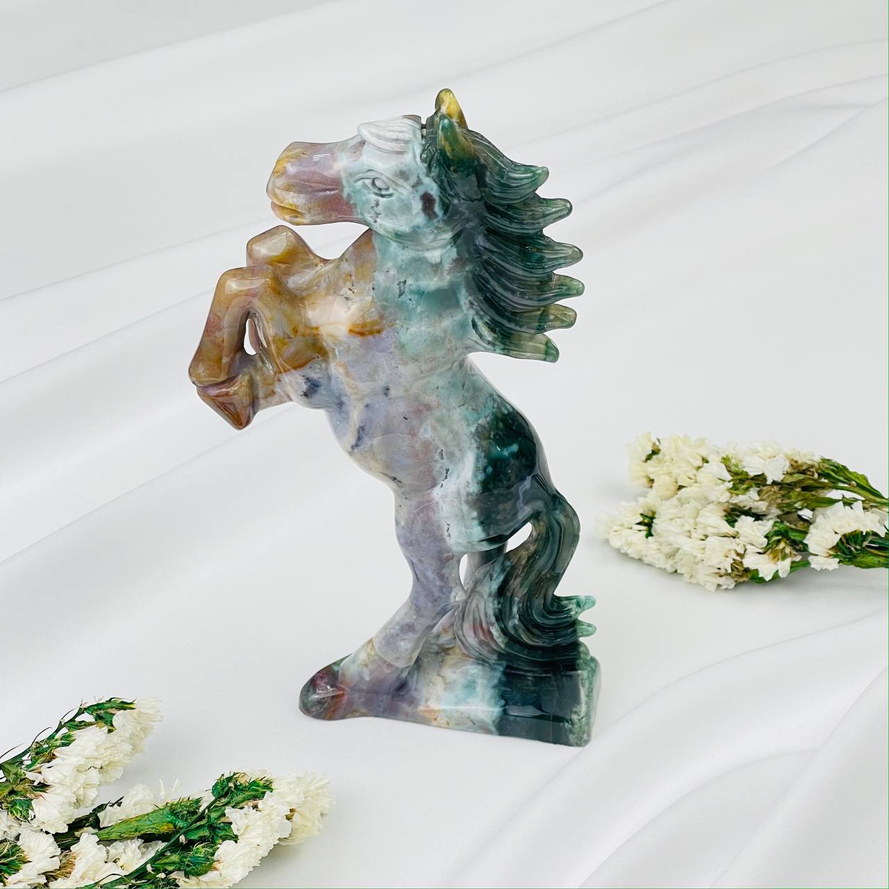 Статуэтка резная "Жеребец" из океанической Яшмы - изображение товара №1