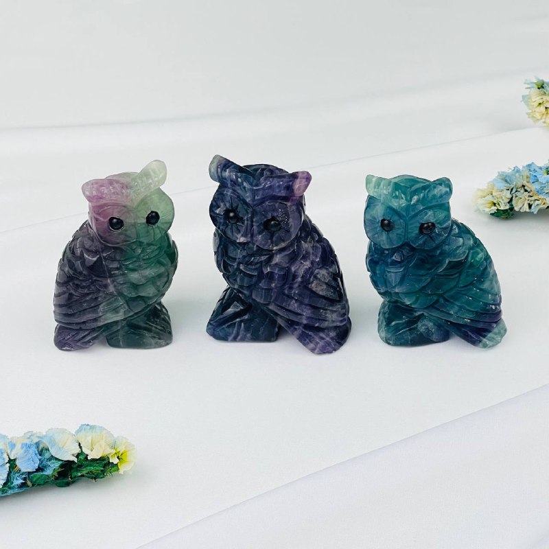 Фигурка "Сова" из Флюорита - изображение товара №1