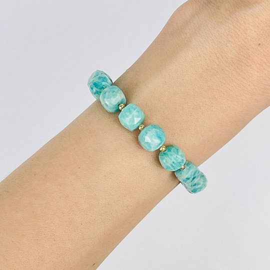 Браслет из Амазонита, Артикул: 118526 - изображение товара №1