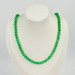 Колье из зеленого Авантюрина, Артикул: 086837 - изображение товара №1