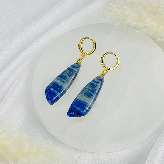 Серьги из Лазурита, Артикул: 118320 - изображение товара №2