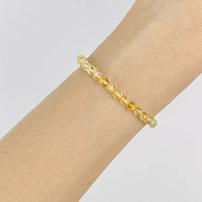 Браслет из Цитрина, Артикул: 090242 - изображение товара №1