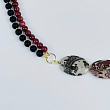 Колье из Яшмы, Клубничного кварца и Агата