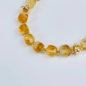 Браслет из Цитрина, Артикул: 118252 - изображение товара №4