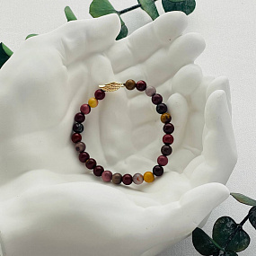 Браслет со вставкой из Яшмы (Мукаит), Артикул: 096167 - изображение товара №1