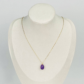 Кулон на цепочке из Аметиста, Артикул: 117006 - изображение товара №1