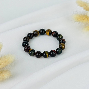 Браслет из Тигрового, Бычьего и Соколиного глаза, Артикул: 117835 - изображение товара №2