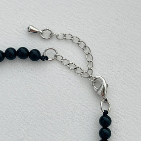 Бусы из Агата черного , Артикул: 077596 - изображение товара №4