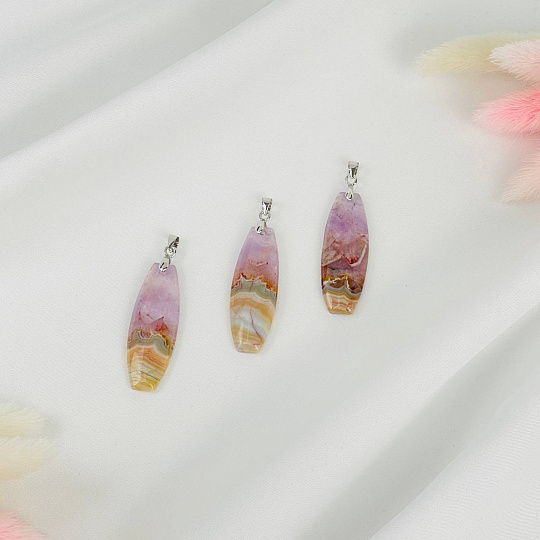 Кулон из Аметиста с Агатом, Артикул: 117943 - изображение товара №1