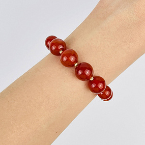 Браслет регулируемый с Сердоликом, Артикул: 117905 - изображение товара №2