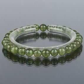 Браслет из Апатита зеленого, Артикул: 083676 - изображение товара №1