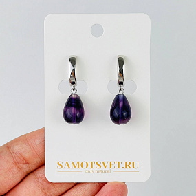 Серьги из Флюорита