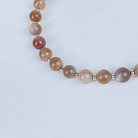 Браслет регулируемый из Лунного камня, Артикул: 117593 - изображение товара №3