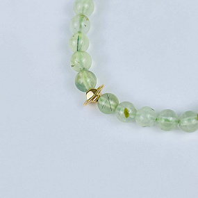 Браслет из Пренита со вставкой, Артикул: 117883 - изображение товара №3