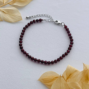 Браслет из Граната огранка, Артикул: 080839 - изображение товара №1