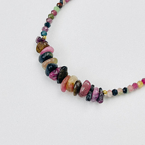 Браслет из Турмалина микс, Артикул: 108651 - изображение товара №3