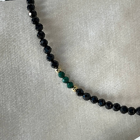 Бусы из Шпинели и Малахита, Артикул: 097196 - изображение товара №5