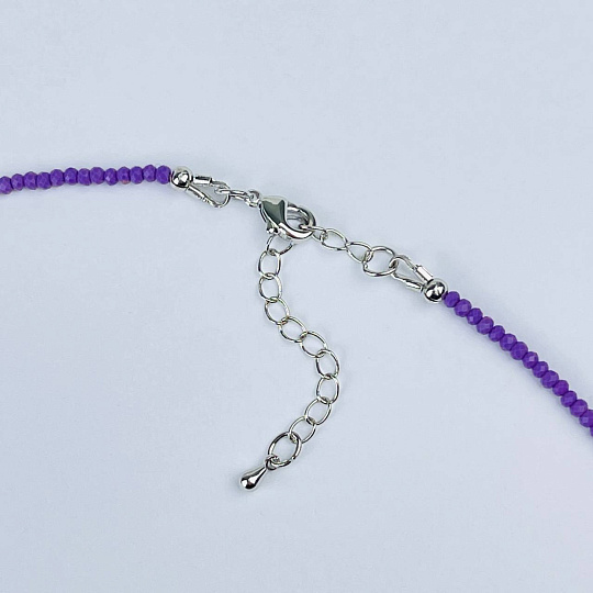 Колье из Фосфосидерита и Хризоколлы, Артикул: 118300 - изображение товара №3