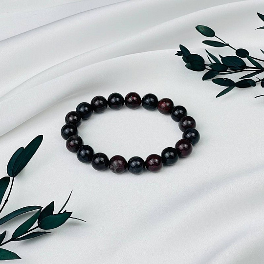 Браслет из Яшмы (Кровавик), Артикул: 093034 - изображение товара №2