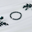 Браслет из Гематита и Горного Хрусталя