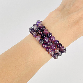 Бусины для украшений из кварцевого Аметиста (60 бусин), Артикул: 084813 - изображение товара №2