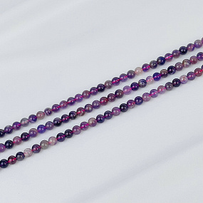 Бусины для украшений из кварцевого Аметиста (60 бусин), Артикул: 084813 - изображение товара №1