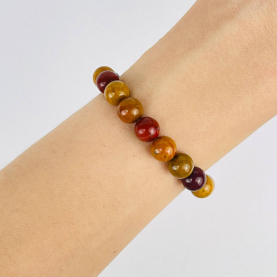 Браслет из Яшмы (Мукаит), Артикул: 080047 - изображение товара №2