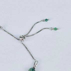 Браслет регулируемый из Серафинита, Артикул: 117597 - изображение товара №4