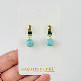 Серьги из Амазонита
