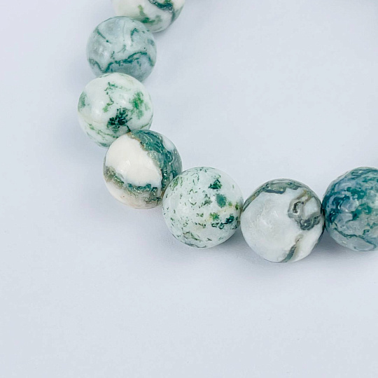 Браслет из Мохового агата, Артикул: 118266 - изображение товара №3