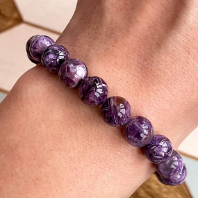 Браслет из Чароита, Артикул: 095048 - изображение товара №3