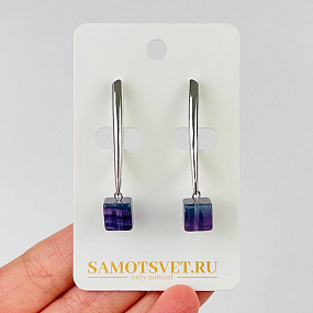Серьги из Флюорита