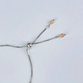 Браслет регулируемый из Лунного камня, Артикул: 117593 - изображение товара №4