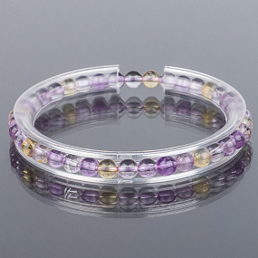 Браслет детский из Аметрина со вставкой, Артикул: 078322 - изображение товара №1