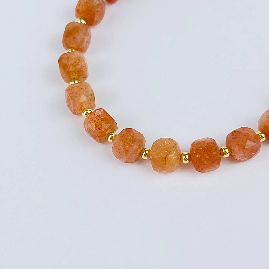 Браслет регулируемый из Солнечного камня, Артикул: 118140 - изображение товара №3