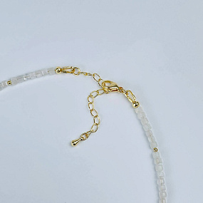 Колье из Лунного камня, Артикул: 118264 - изображение товара №3