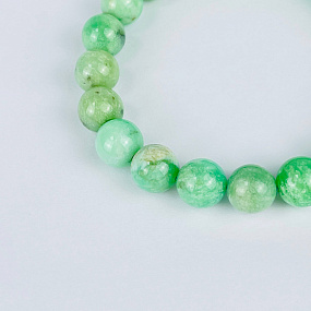 Браслет из Хризопраза, Артикул: 112632 - изображение товара №3