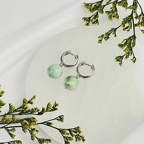 Серьги из Ангелита, Артикул: 118556 - изображение товара №2