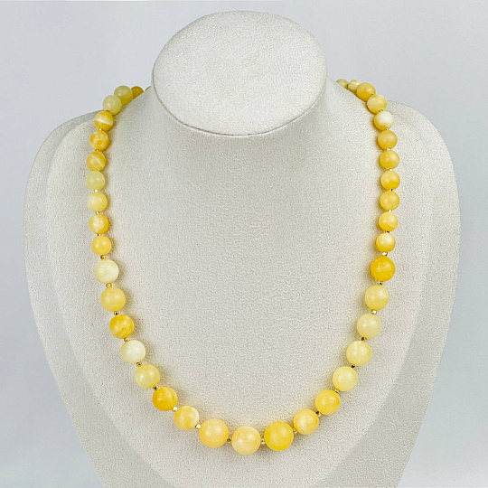 Колье из желтого Кальцита, Артикул: 118290 - изображение товара №1
