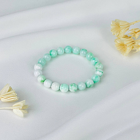 Браслет из Хризопраза, Артикул: 112647 - изображение товара №2