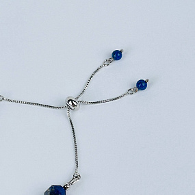 Браслет регулируемый из Лазурита, Артикул: 117814 - изображение товара №3