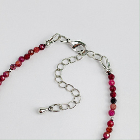 Браслет из Корунда (Рубин), Артикул: 116819 - изображение товара №4