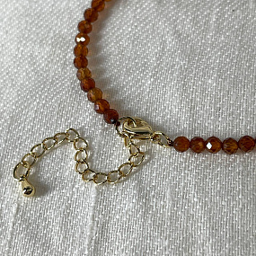 Браслет из Граната "Спессартин" и Раухтопаза, Артикул: 099039 - изображение товара №4