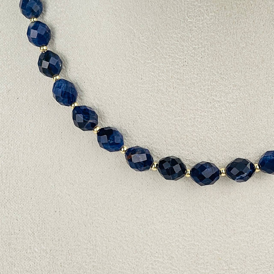 Колье из Содалита, Артикул: 118523 - изображение товара №2