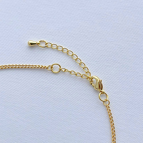 Кулон "Сердце" на цепочке из черного Агата, Артикул: 101103 - изображение товара №4