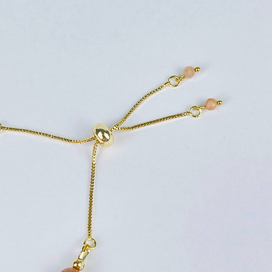 Браслет регулируемый из Солнечного камня, Артикул: 117584 - изображение товара №4