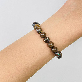 Браслет из древесного Опала, Артикул: 085058 - изображение товара №1