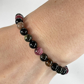 Браслет из Турмалина микс, Артикул: 073541 - изображение товара №2
