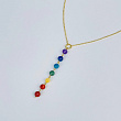 Колье на цепочке "7 чакр" с Самоцветами