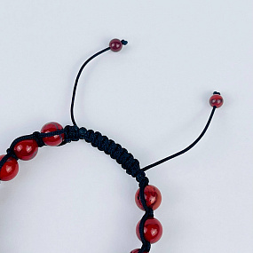 Браслет шамбала из кирпичной Яшмы, Артикул: 068948 - изображение товара №4